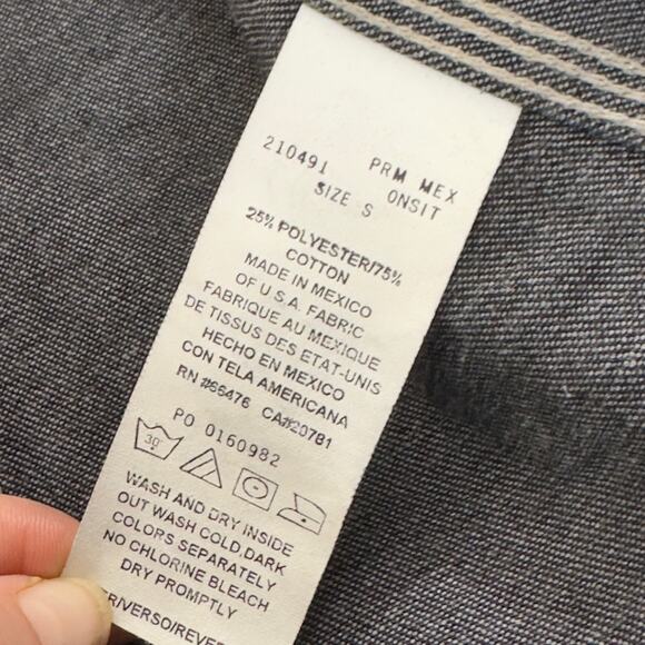 Y2K Tommy Hilfiger Dark Wash Denim Jacket Women’s Small Contrast Stitching - Picture 15 of 16